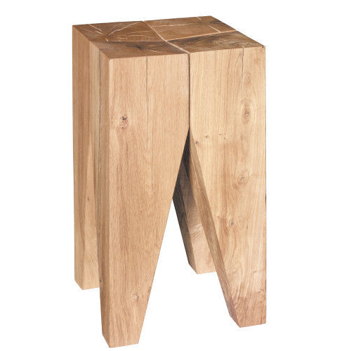 Backenzahn™ - Solid wood stool / side table