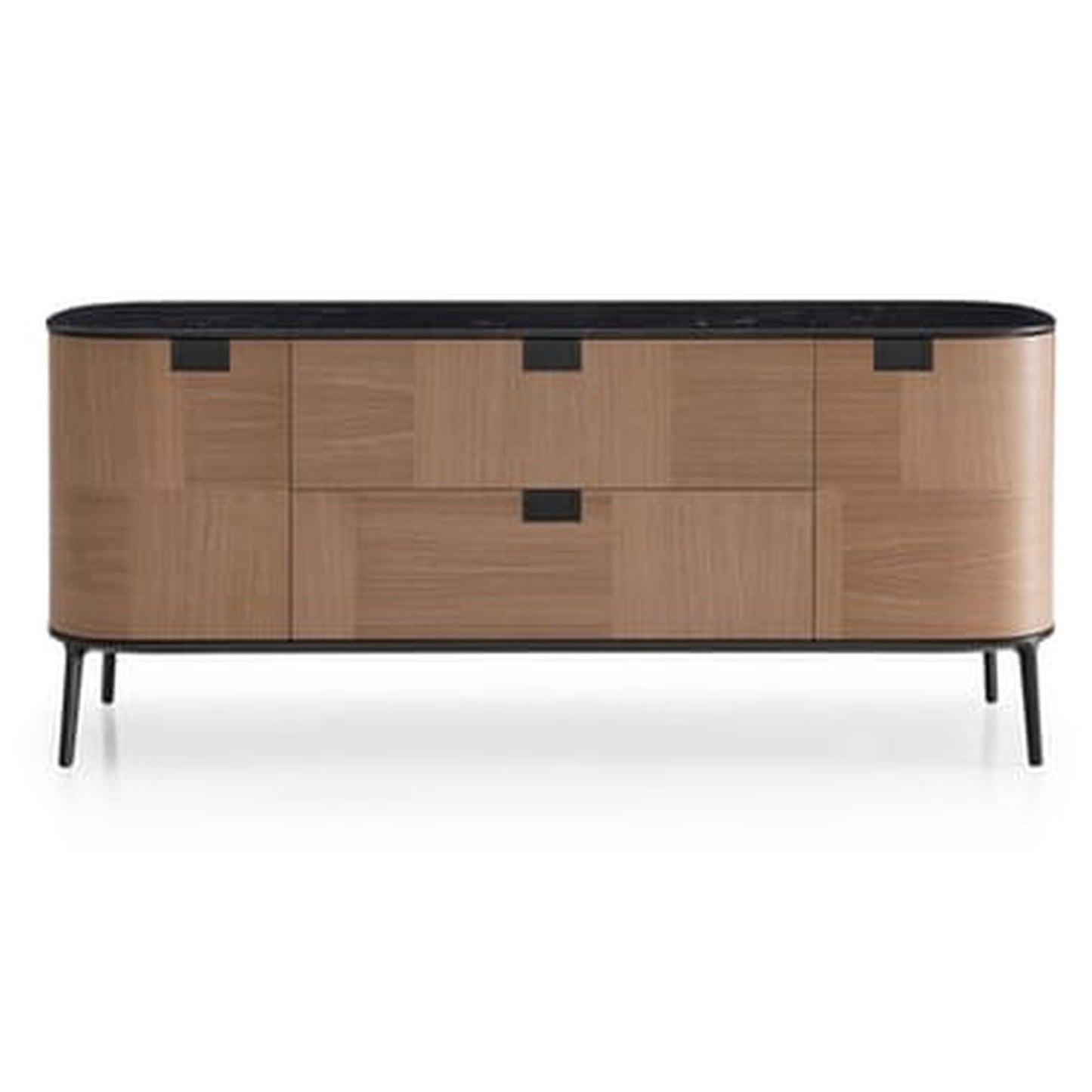 TESAURUS - Wooden Sideboard with Flap Doors