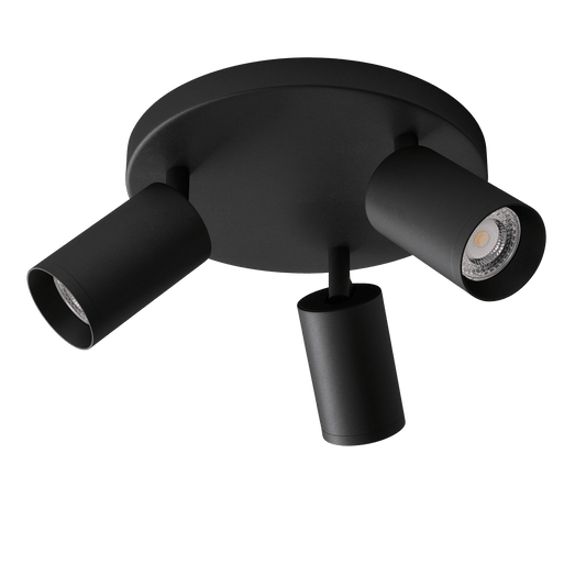 Edgeform Canspot 55 Triple Round Spot Black