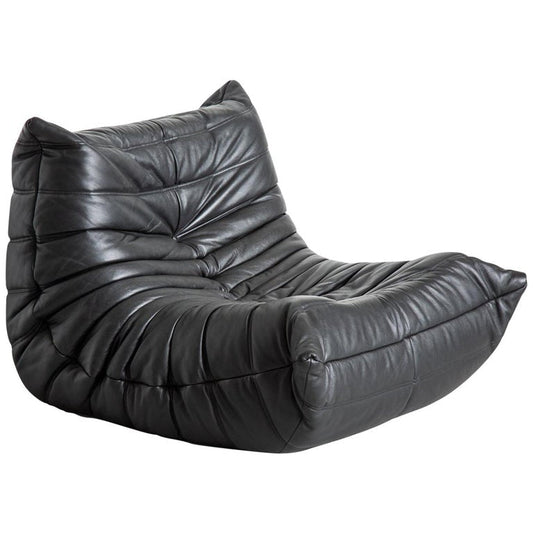 Floor-level lounge with renewal and cover replacement in mind: Reading Ligne Roset 'TOGO' Fireside Chair