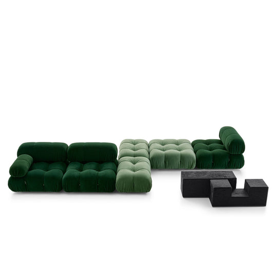 B&B Italia Camaleonda: A 'Pixel-Form' Sofa That Reconstructs the 1970 Modular System with a 2020s Structure