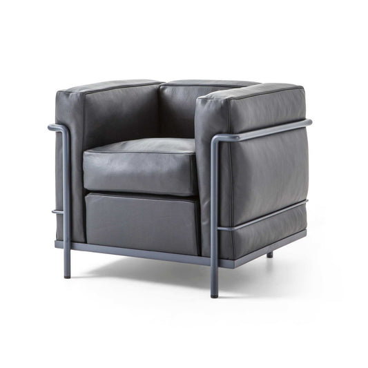 Cassina LC2 Leather Armchair: A Structure That Separates Frame and Cushion to Establish the Standard of 'Grand Confort'