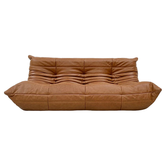 Ligne Roset TOGO Large Settee (Armless) 3-Seater Sofa: The 1973 Standard Created by 'Frameless' Foam Structure