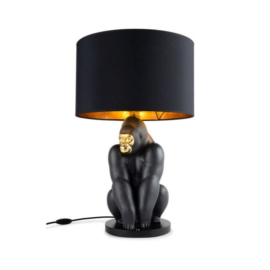 Gorilla lamp by Lladró #Black-gold  (CE)