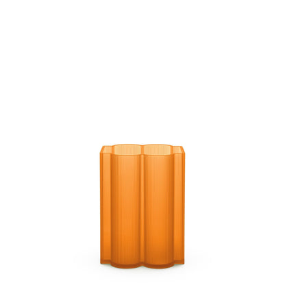 Okra Vase Low by Kartell #Orange