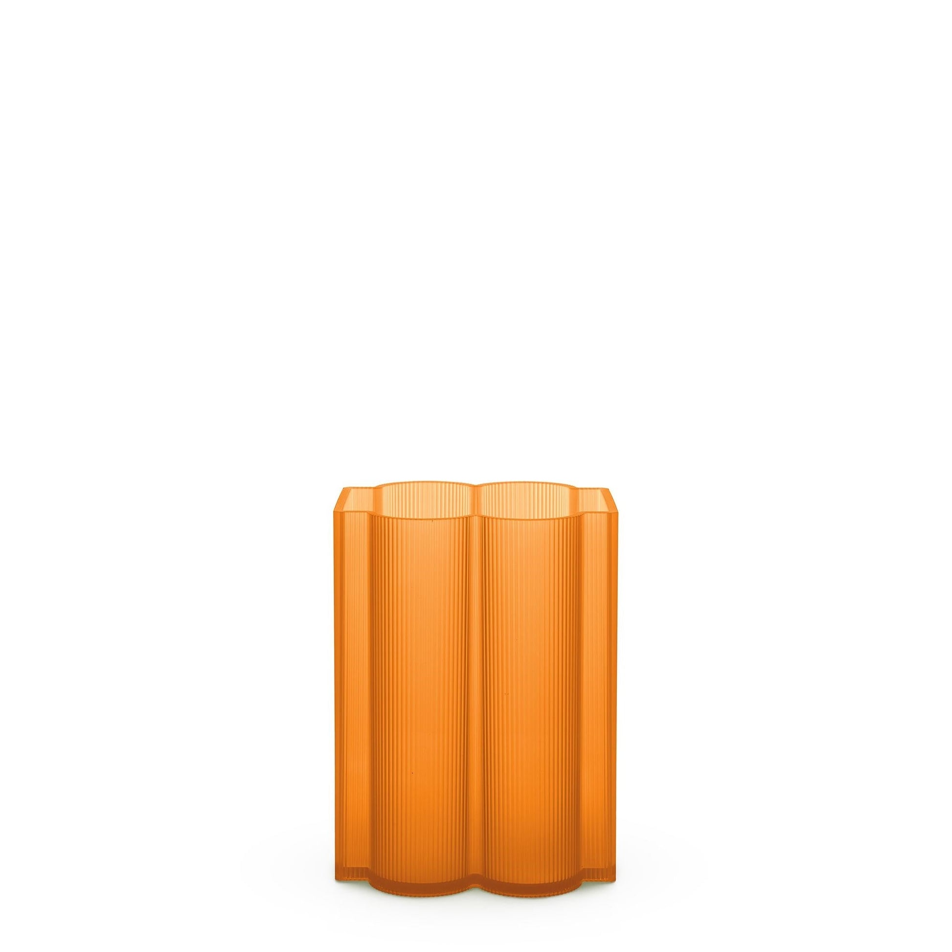 Okra Vase Low by Kartell #Orange