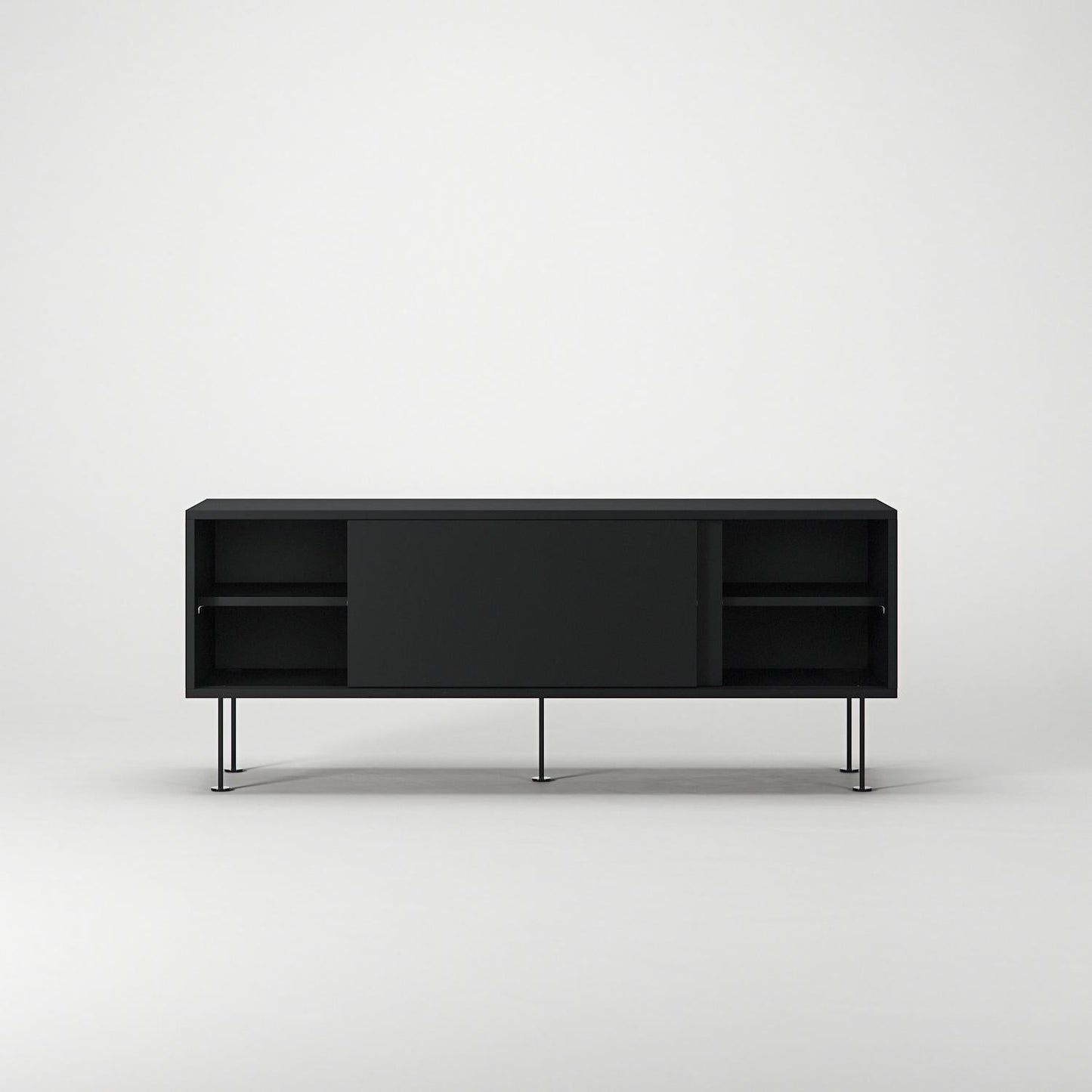 Decotique Vogue TV Bench With Legs 136 Anthracite/ Black
