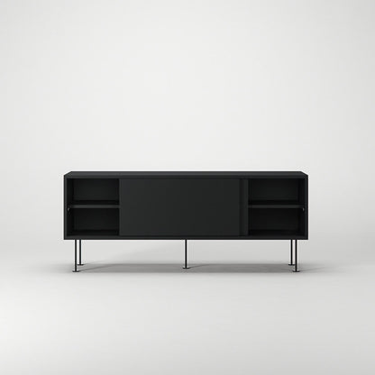 Decotique Vogue TV Bench With Legs 136 Anthracite/ Black