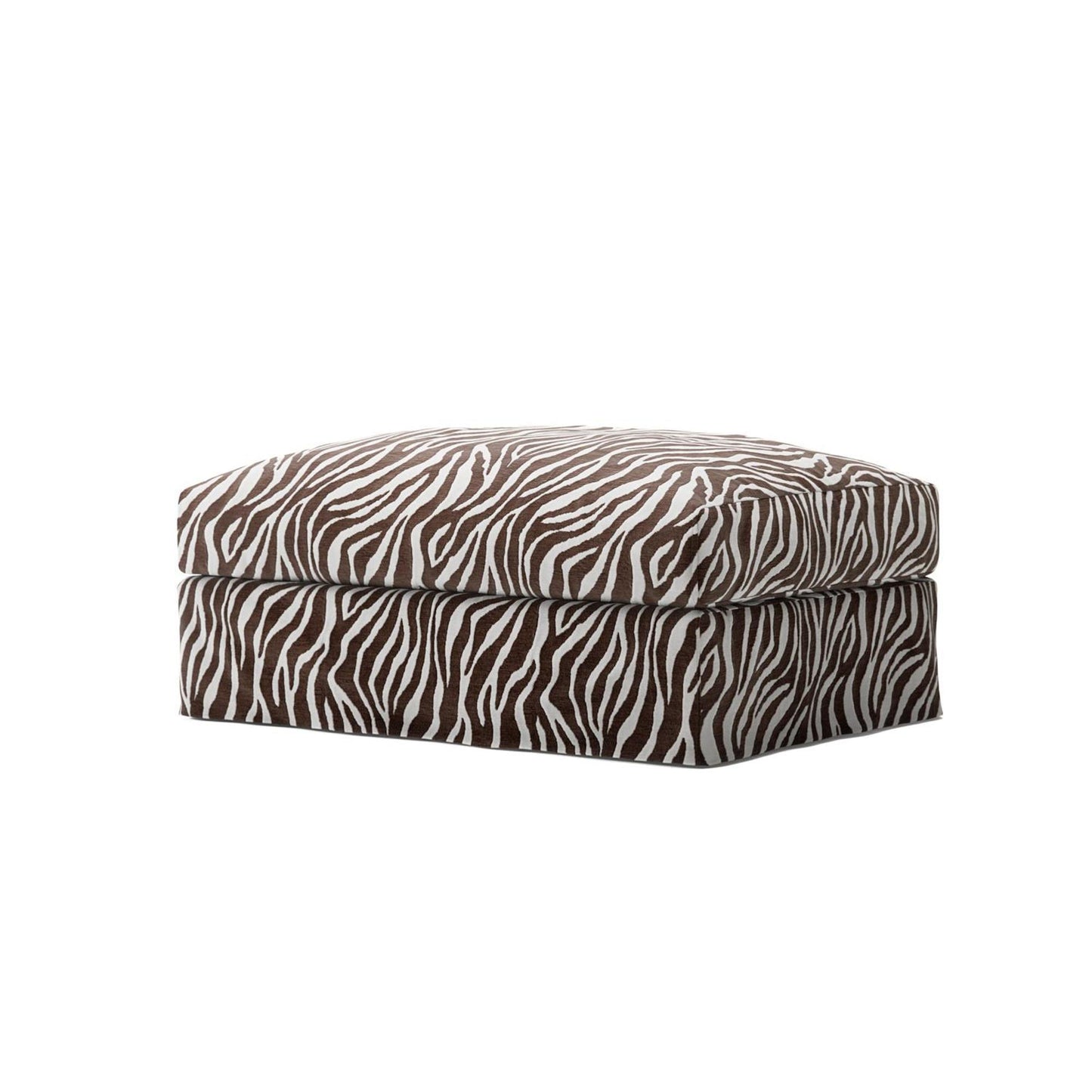 Decotique Le Grand Air Footstool Zebra/Brown/White