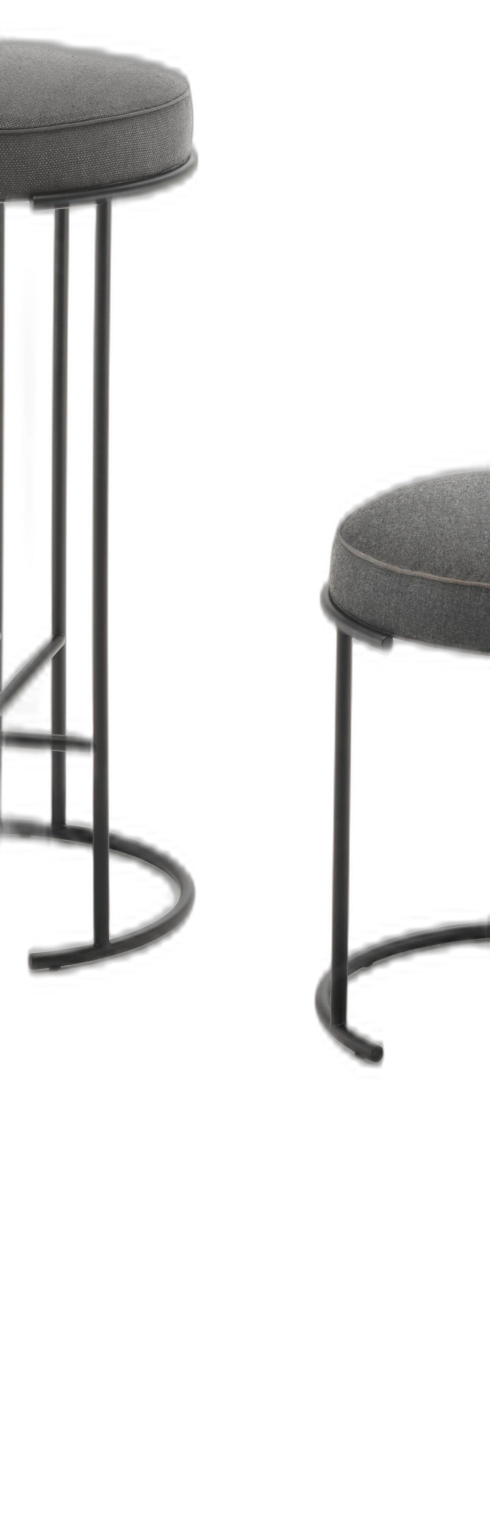 NINA - High stool with footrest