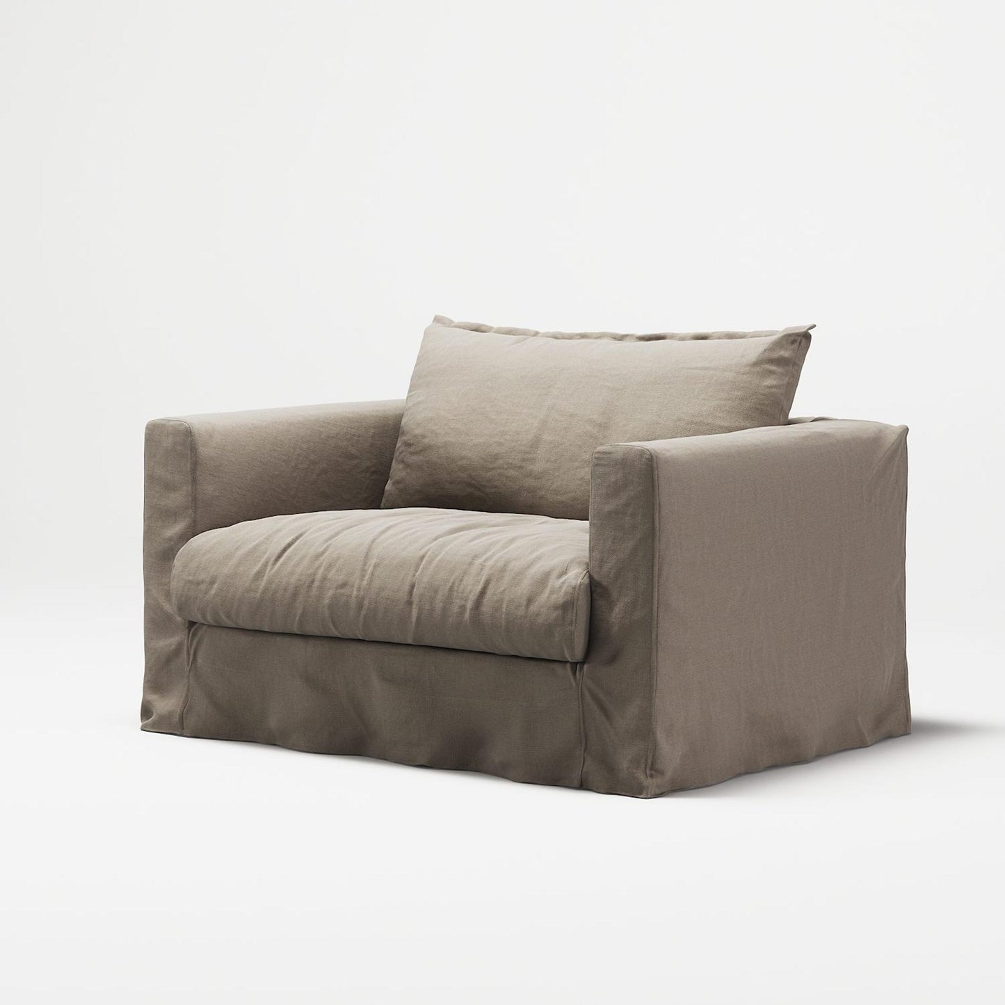 Decotique Le Grand Air Nou Loveseat Armchair Savage Linen