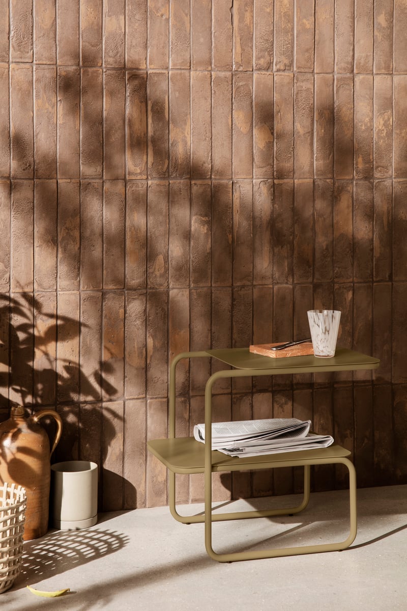 Level side table, olive
