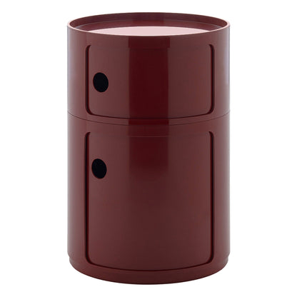 Componibili Big storage unit, 2 modules, burgundy