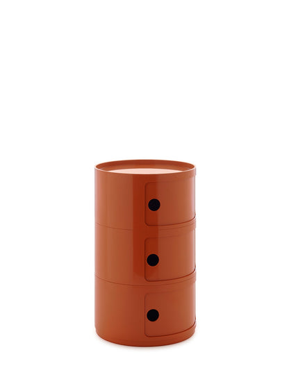 Componibili Big storage unit, 3 modules, orange