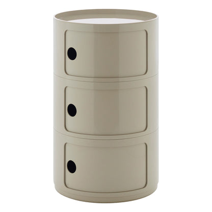 Componibili Big storage unit, 3 modules, taupe