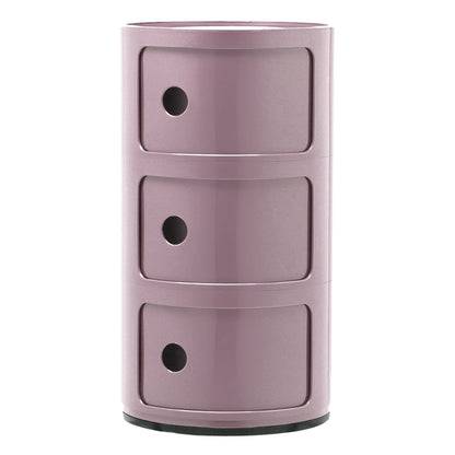 Componibili storage unit, 3 modules, mauve