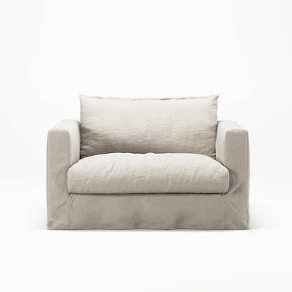 Decotique Le Grand Air Nou Love Seat Armchair Cream White