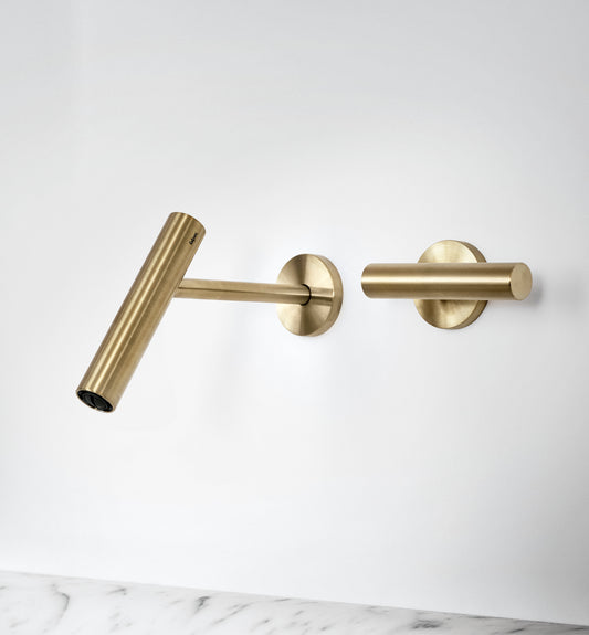 CILINDRO - 3 hole wall-mounted washbasin tap by Falper