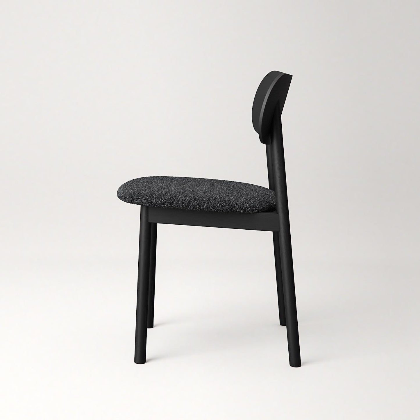 Decotique Elephant Dining Chair Black/Anthracite Bouclé