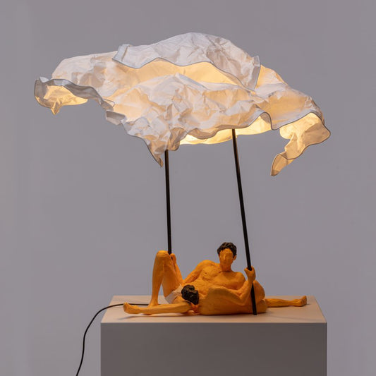 Resin Table Lamp Love is a verb Lea & Toni by Seletti