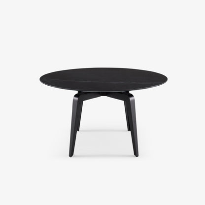 ODESSA - Round table with marble effect porcelain stoneware top