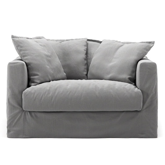 Decotique Le Grand Air Love Seat Armchair Light Grey