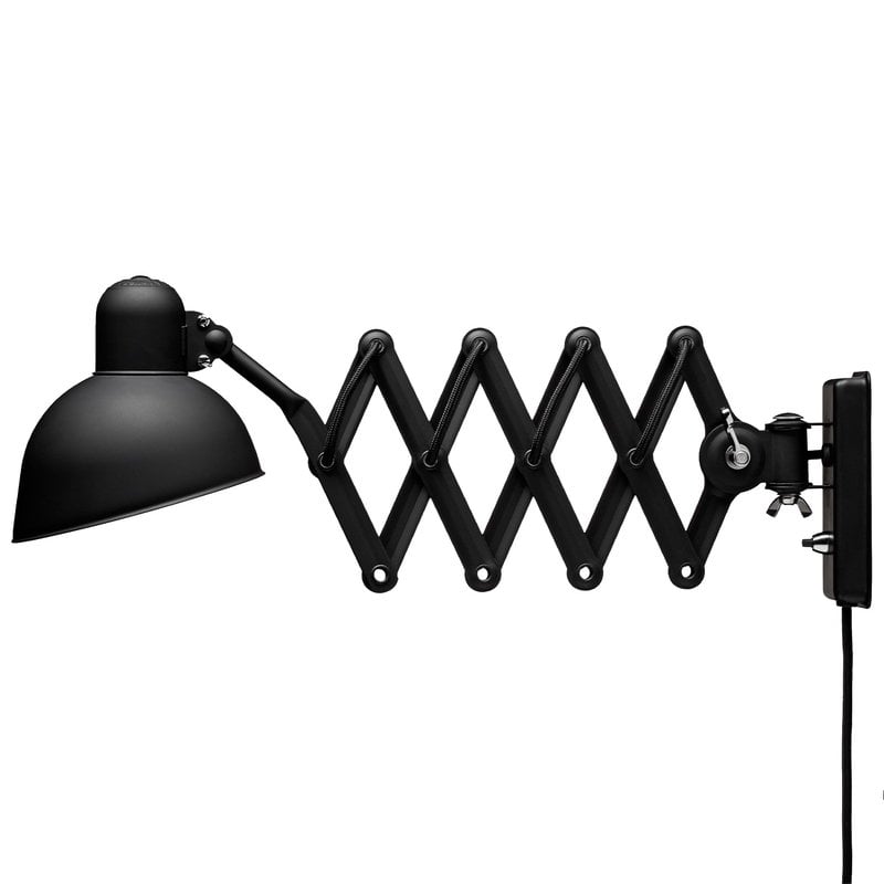 Kaiser Idell 6718-W wall lamp by Fritz Hansen #matt black #