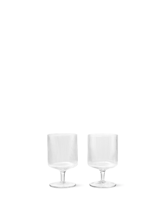 Ripple Wine Glasses (Set of 2) by Ferm Living