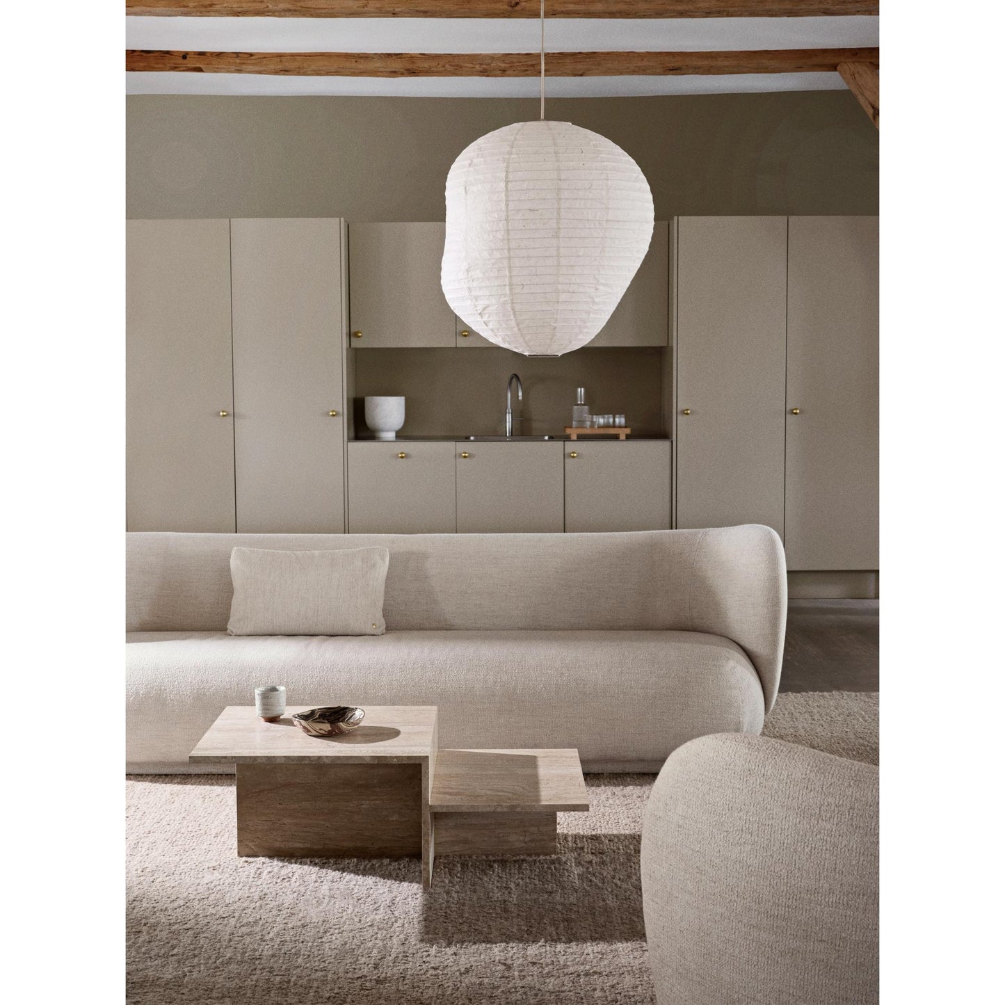 Ferm Living Distinct Coffee Table Travertine H35