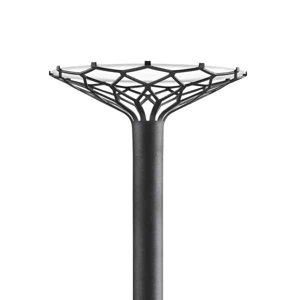 LP Nest Pole fixture Lamp by Louis Poulsen #Graphite grey texture