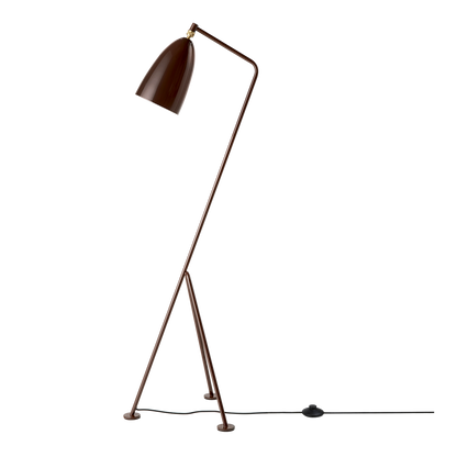 Grossman Collection Gräshoppa Floor Lamp by GUBI #Glossy Walnut Brown
