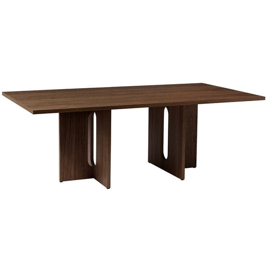Androgyne dining table by Audo Copenhagen #210 x 100 cm, dark stained oak #