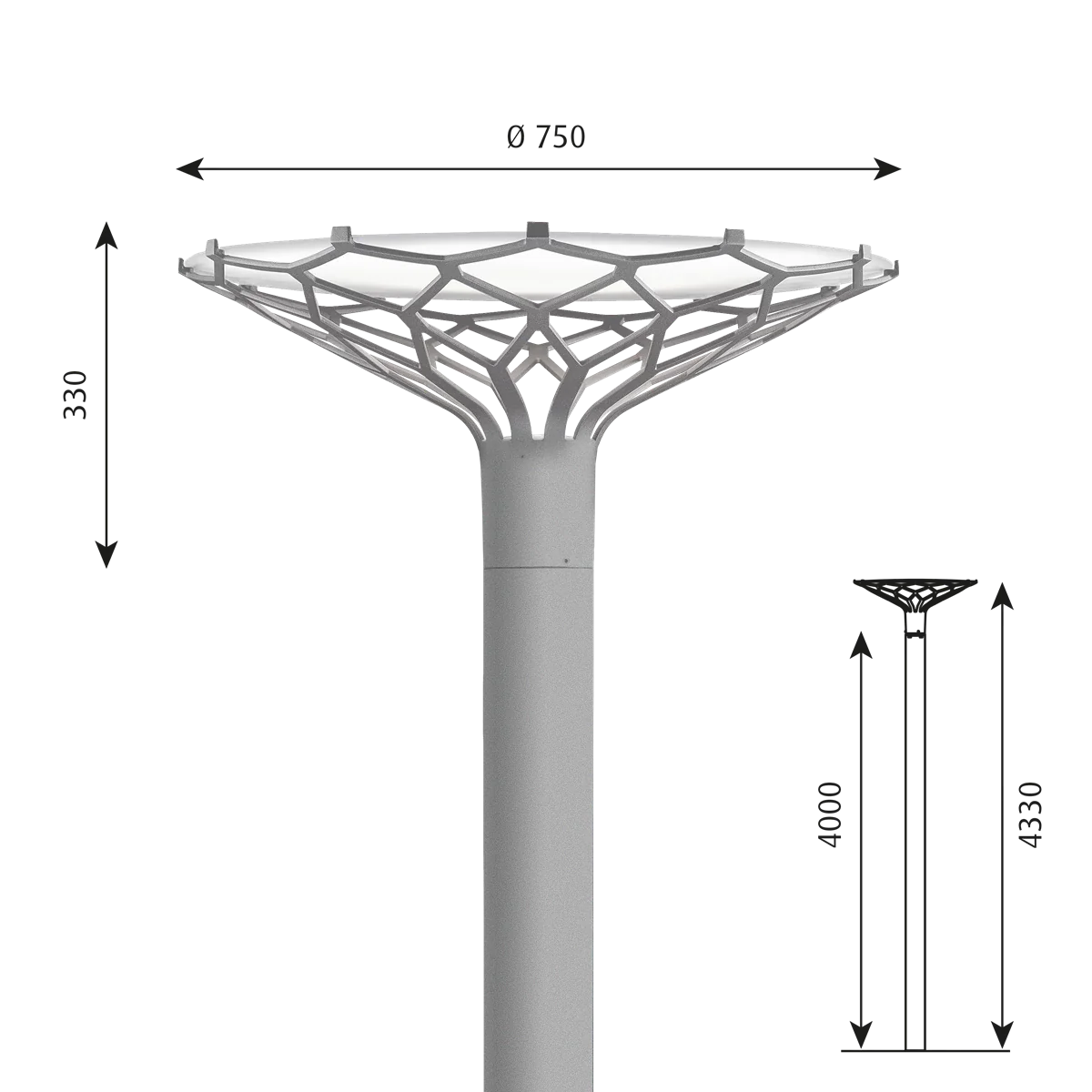 LP Nest Pole fixture Lamp by Louis Poulsen #Aluminium colour texture