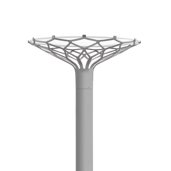 LP Nest Pole fixture Lamp by Louis Poulsen #Aluminium colour texture