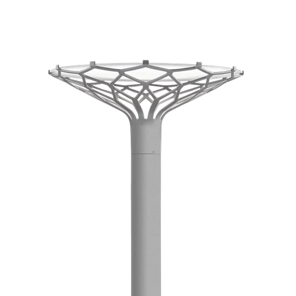 LP Nest Pole fixture Lamp by Louis Poulsen #Aluminium colour texture