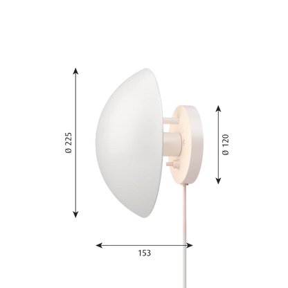 PH HAT Ø 225 Wall Lamp by Louis Poulsen #W/cord / - / White
