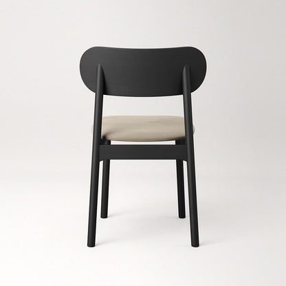 Decotique Elephant Dining Chair Black/Beige Velvet