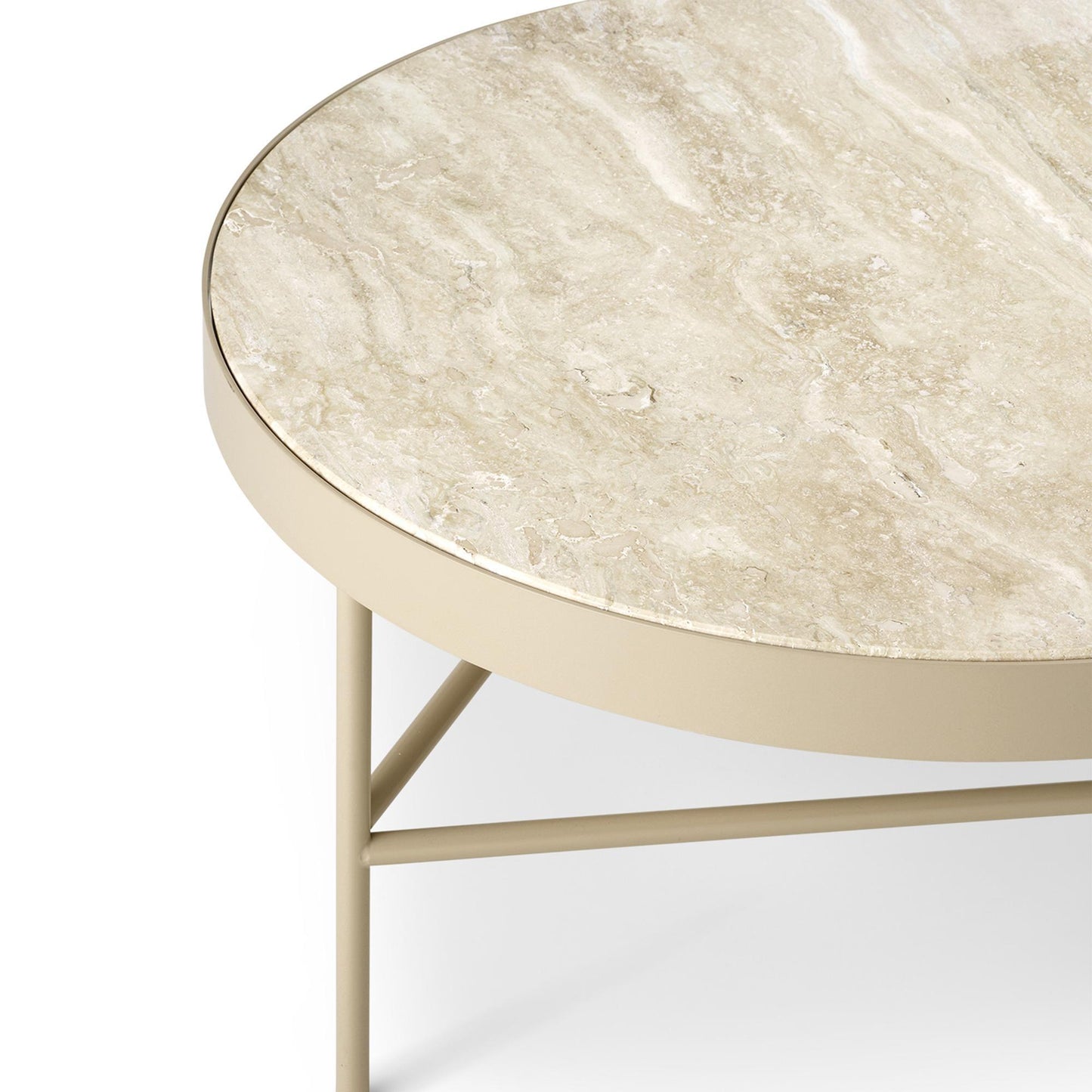 Ferm Living Travertine Coffee Table Large Cashmere