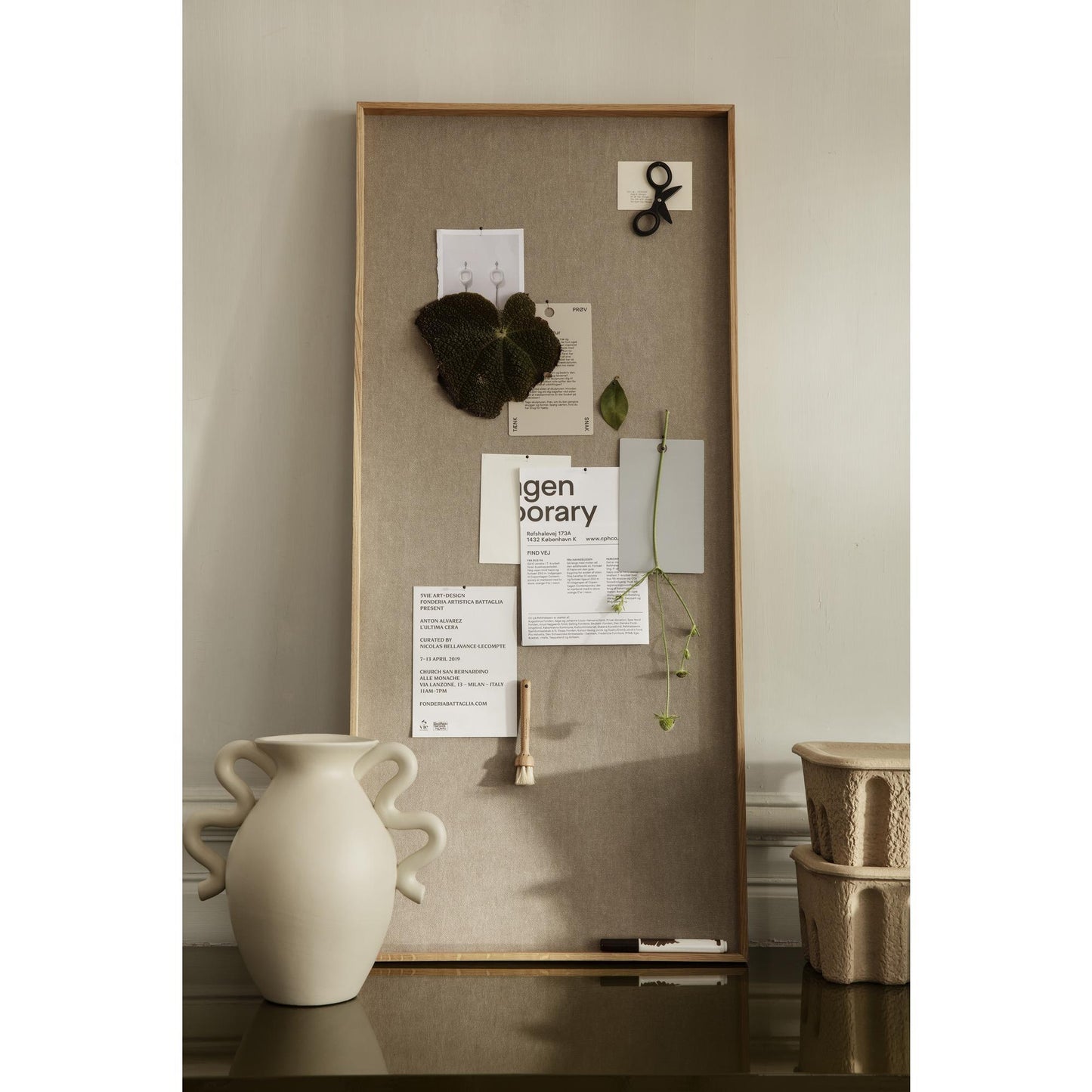 Ferm Living Scenery Notice Board Narrow Oak