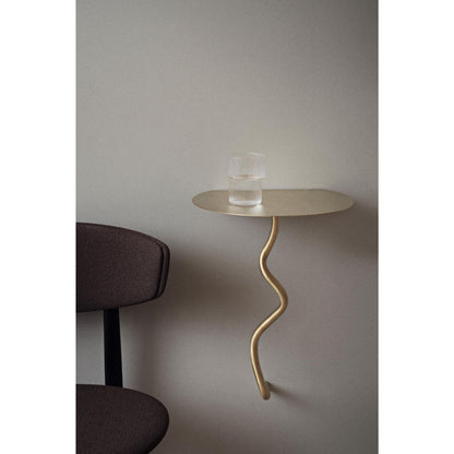 Ferm Living Curvature Wall Table Brass