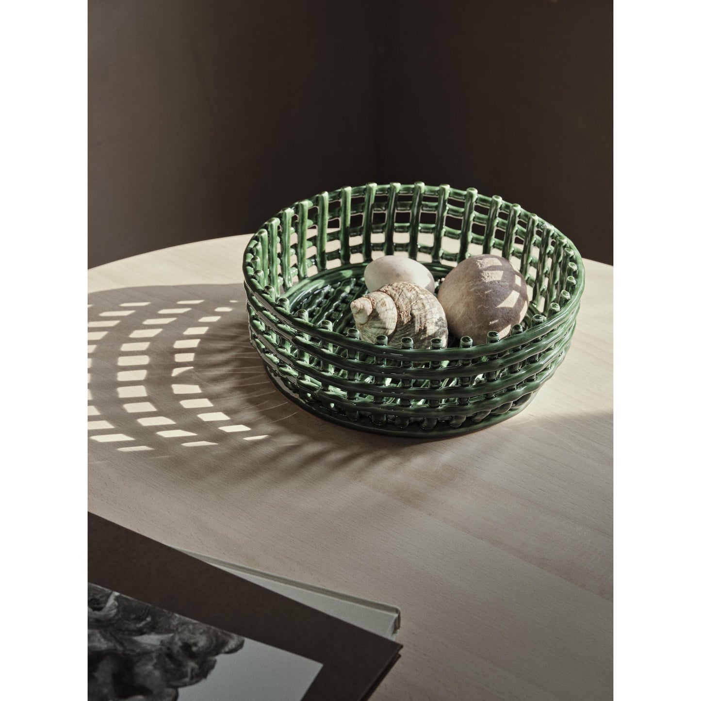 Ferm Living Ceramic Bowl Emerald Green