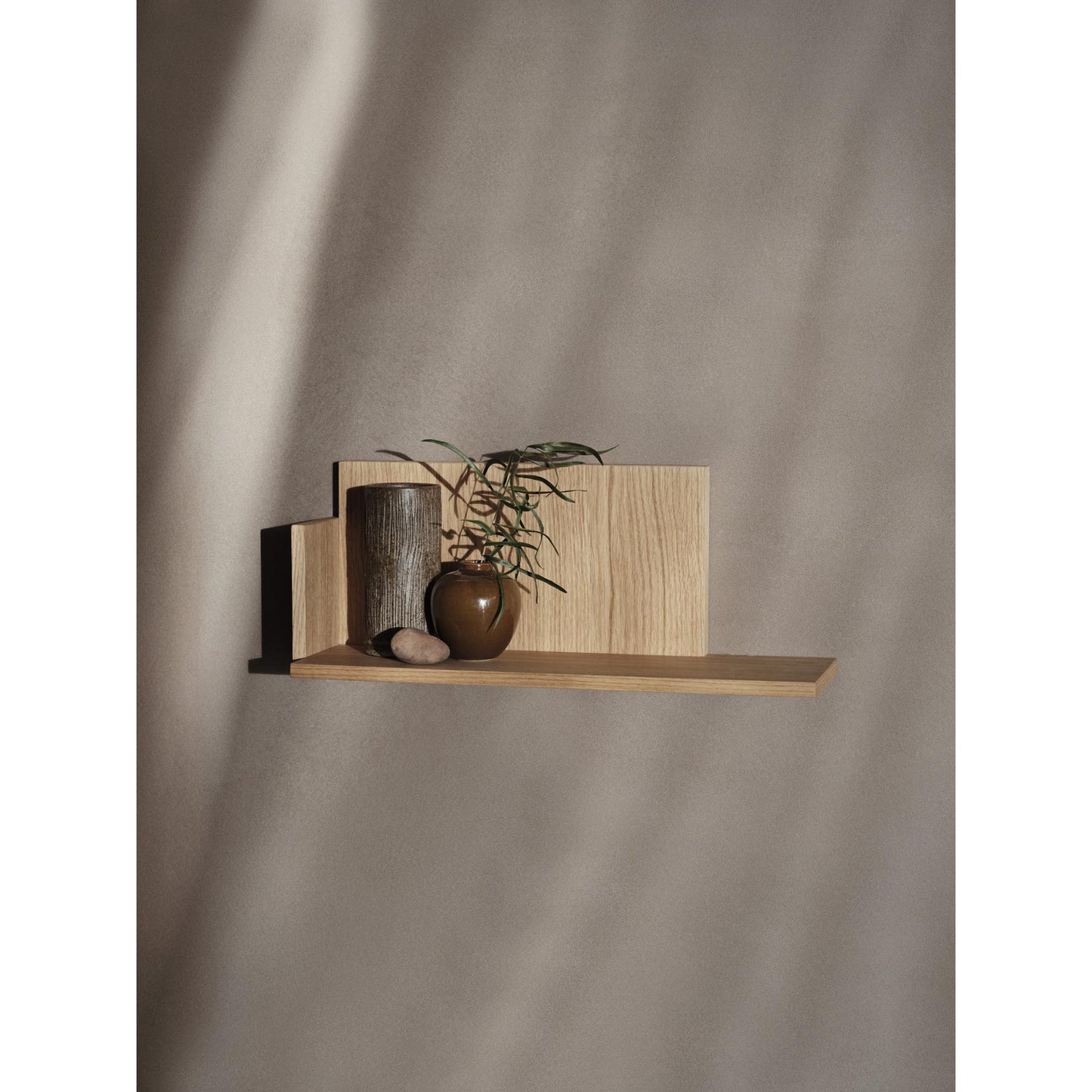 Ferm Living Stagger Shelf Low Oiled Oak
