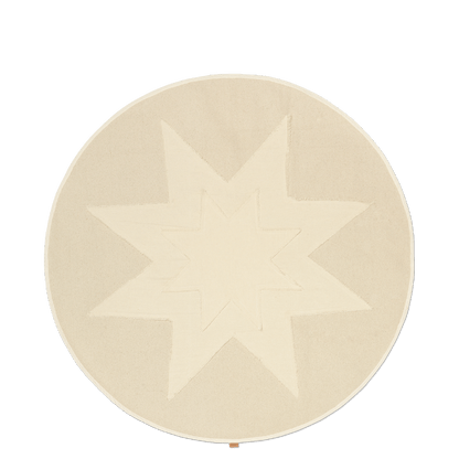 Ferm Living Vela Star Christmas Tree Rug Natural