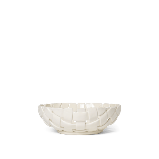 Ferm Living Plait Bowl Ø30 Off-White