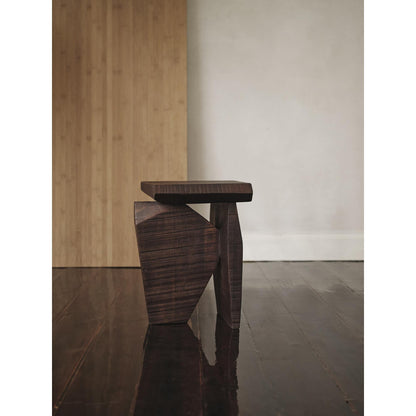 Ferm Living Silva Pedestal Dark Stained Mango Wood