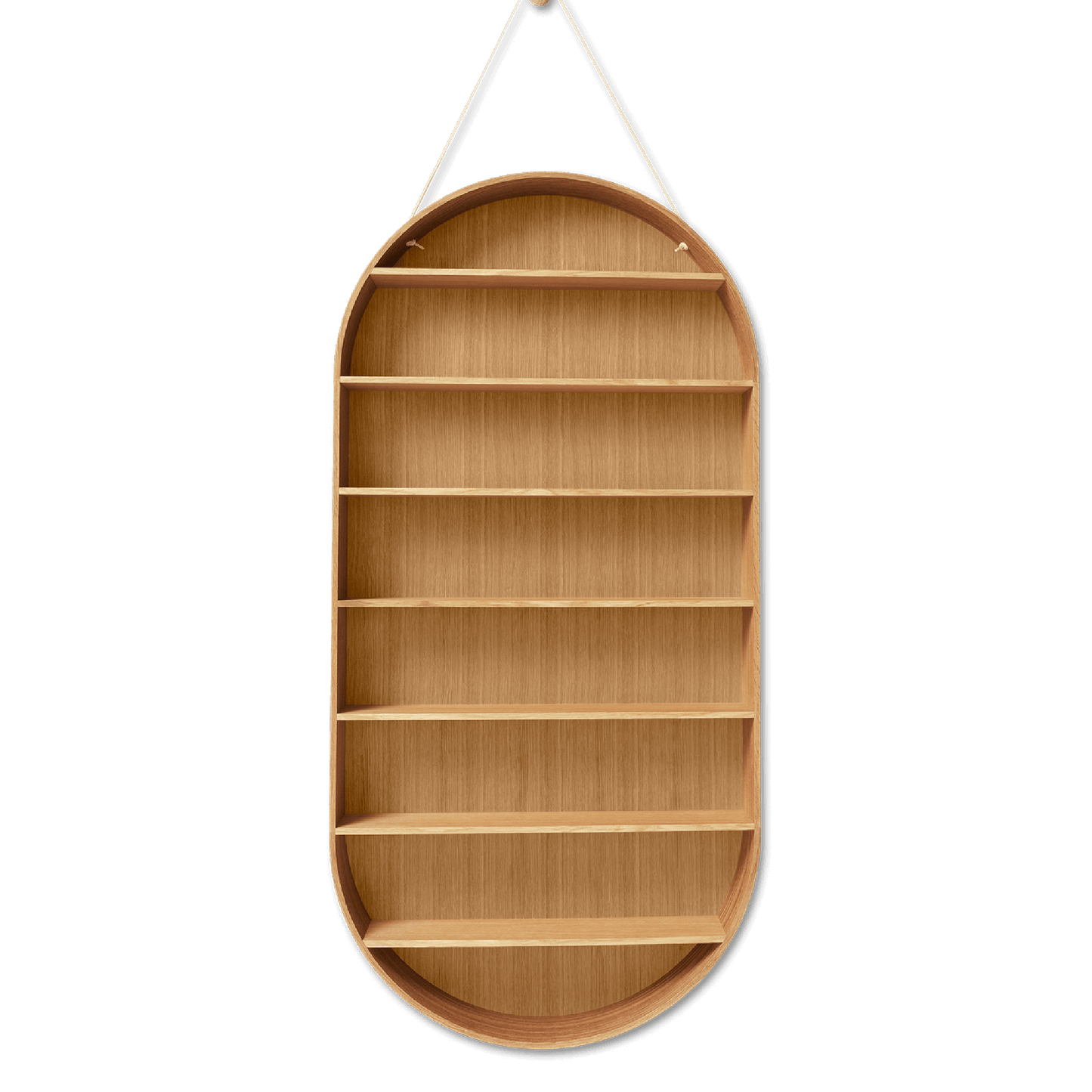 Ferm Living Dorm Oval Shelf Oiled Oak