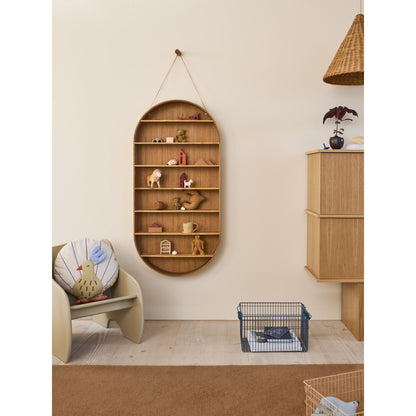 Ferm Living Dorm Oval Shelf Oiled Oak