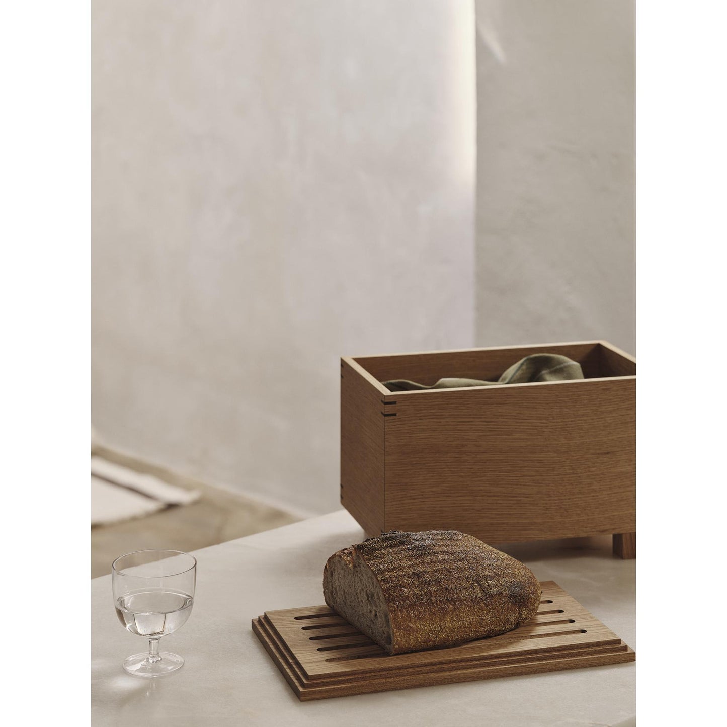 Ferm Living Bon Wooden Box Oiled Oak