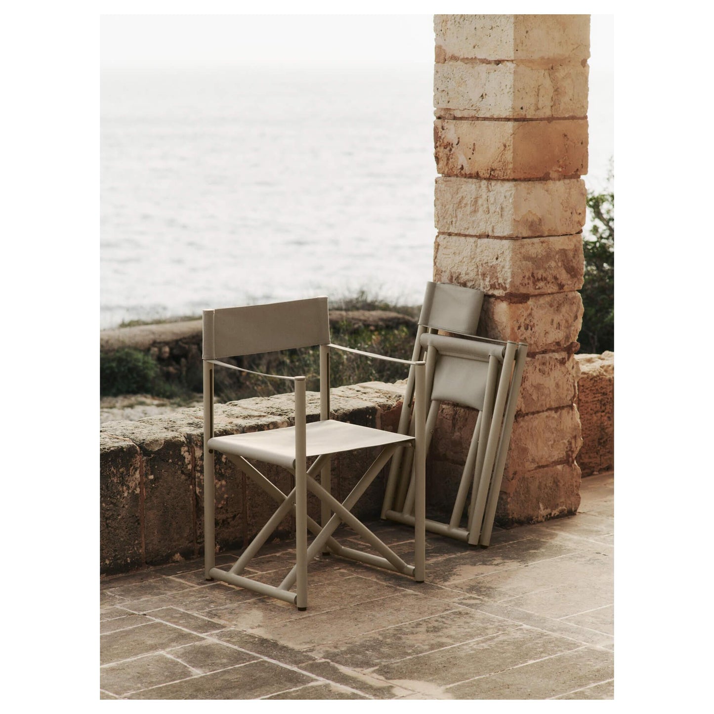 Ferm Living Voya Outdoor Folding Chair Cashmere