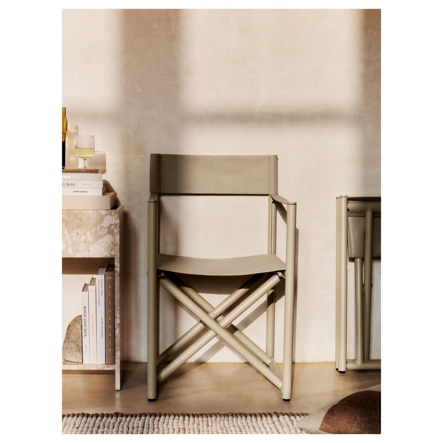 Ferm Living Voya Outdoor Folding Chair Cashmere